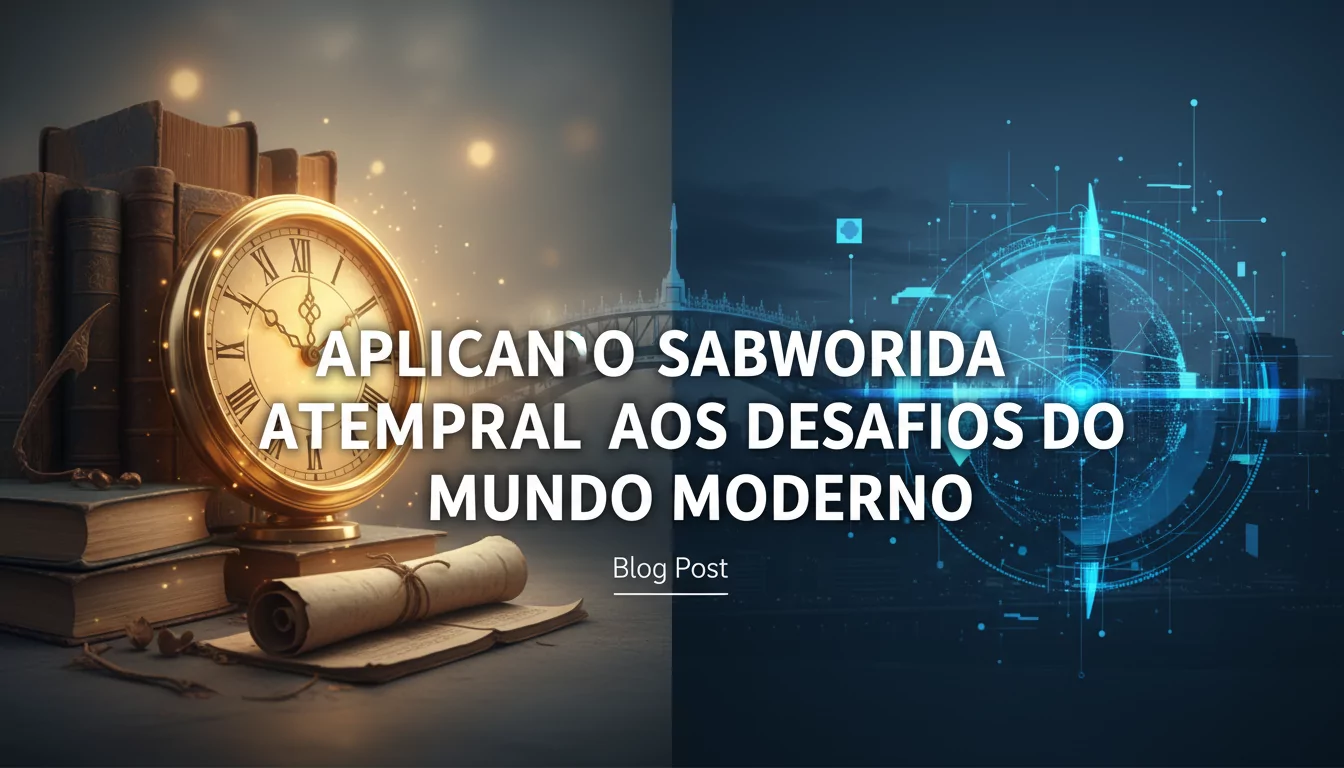 Aplicando Sabedoria Atemporal aos Desafios do Mundo Moderno
