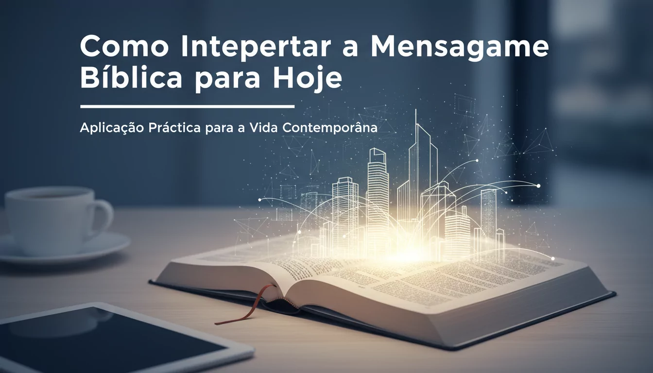 Como Interpretar a Mensagem Bíblica para Hoje