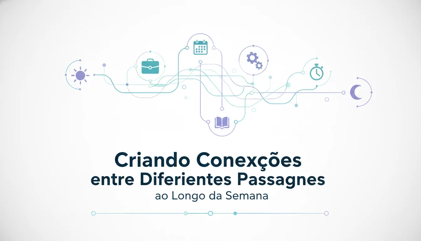 Criando Conexões entre Diferentes Passagens ao Longo da Semana