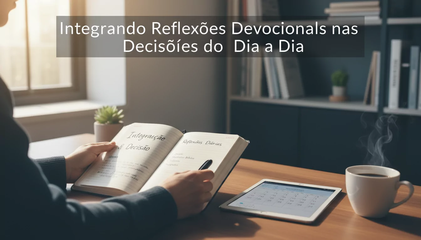 Integrando Reflexões Devocionais nas Decisões do Dia a Dia