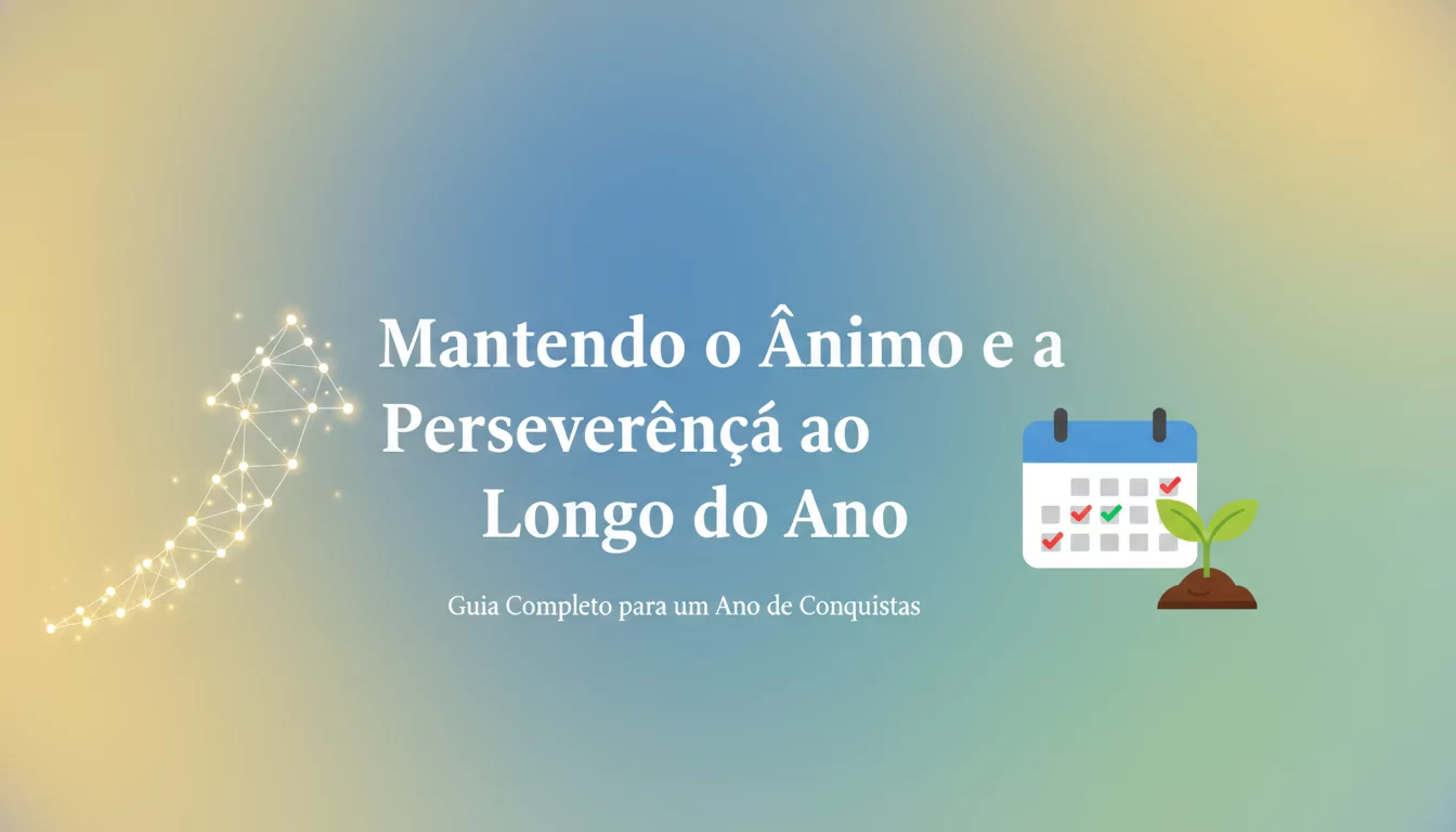 Mantendo o Ânimo e a Perseverança ao Longo do Ano