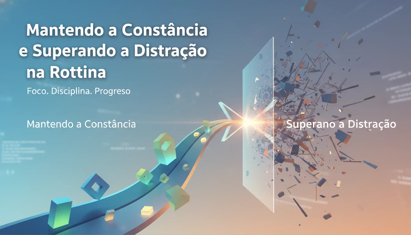 Mantendo a Constância e Superando a Distração na Rotina