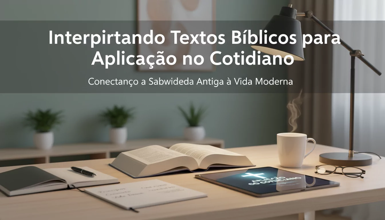 Interpretando Textos Bíblicos para Aplicação no Cotidiano