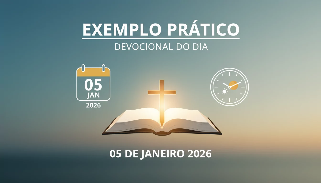 Exemplo Prático: Devocional do Dia 05 de Janeiro 2026