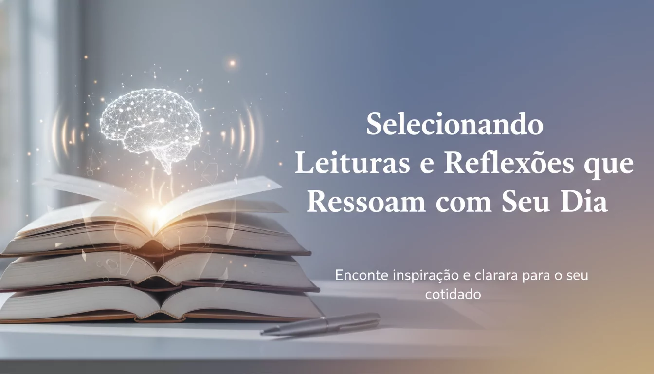 Selecionando Leituras e Reflexões que Ressoam com Seu Dia